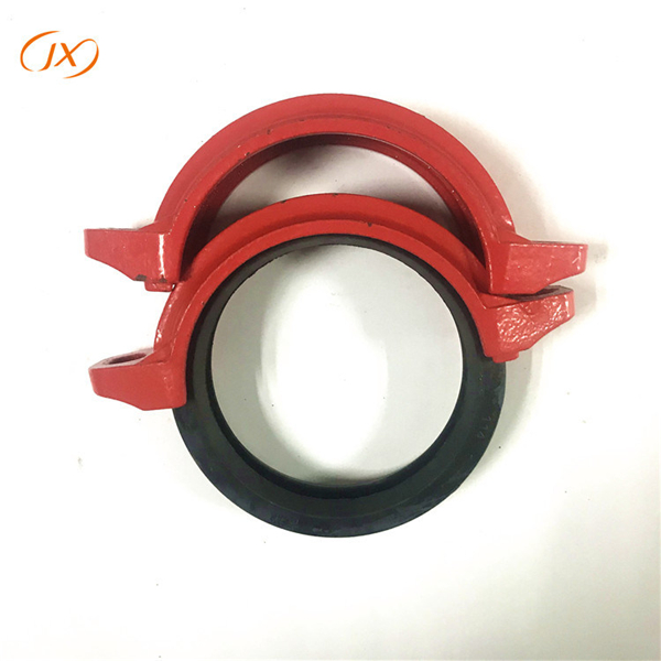 厂家直销刚性沟槽管件卡箍 煤矿管道连接用球墨铸铁卡箍