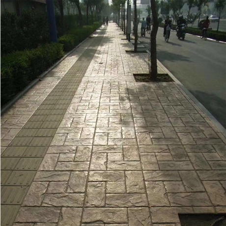 蚌埠彩色路面壓模地坪 蕪湖彩色路面透水地坪 透水路面