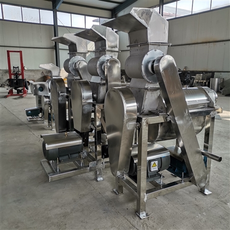 大枣山楂去籽打浆机工业螺旋破碎榨汁机果蔬酵素用大型榨汁机