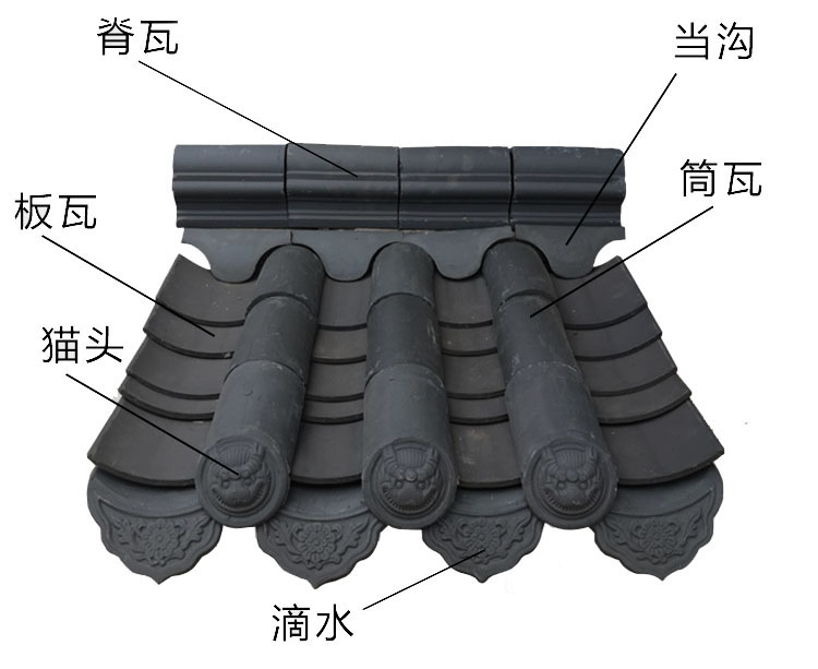 顺发仿古青瓦抗冻抗压粘土烧结瓦