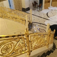 銅藝雕刻樓梯扶手 純銅樓梯護欄