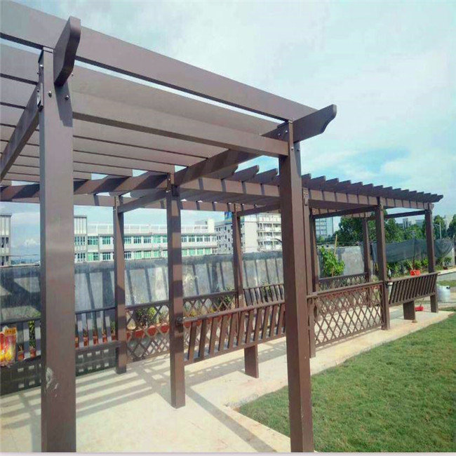 红色铝合金葡萄架定做铝合金葡萄架