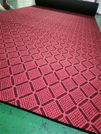 展览展会覆膜地毯厂家 提供江西200g蓝色地毯