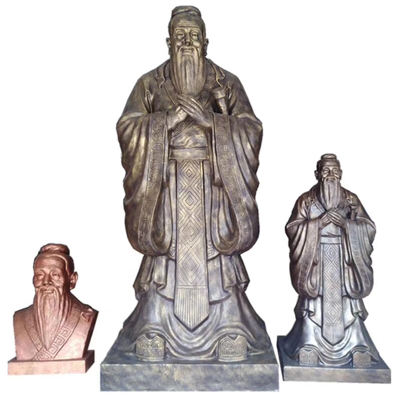 孔子雕塑 校园名人雕像