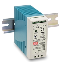 明伟直流充电型可调开关电源明纬UPS_导轨安装_DRC-60A