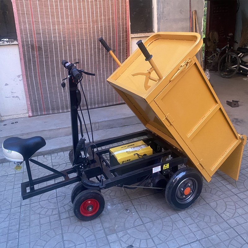 小型混凝土斗车 砂浆翻斗车 电动平板车 电动灰斗车