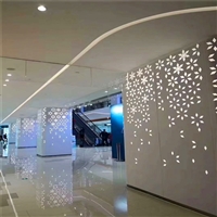 深圳商场雕花铝单板墙面装饰-镂空铝板厂家
