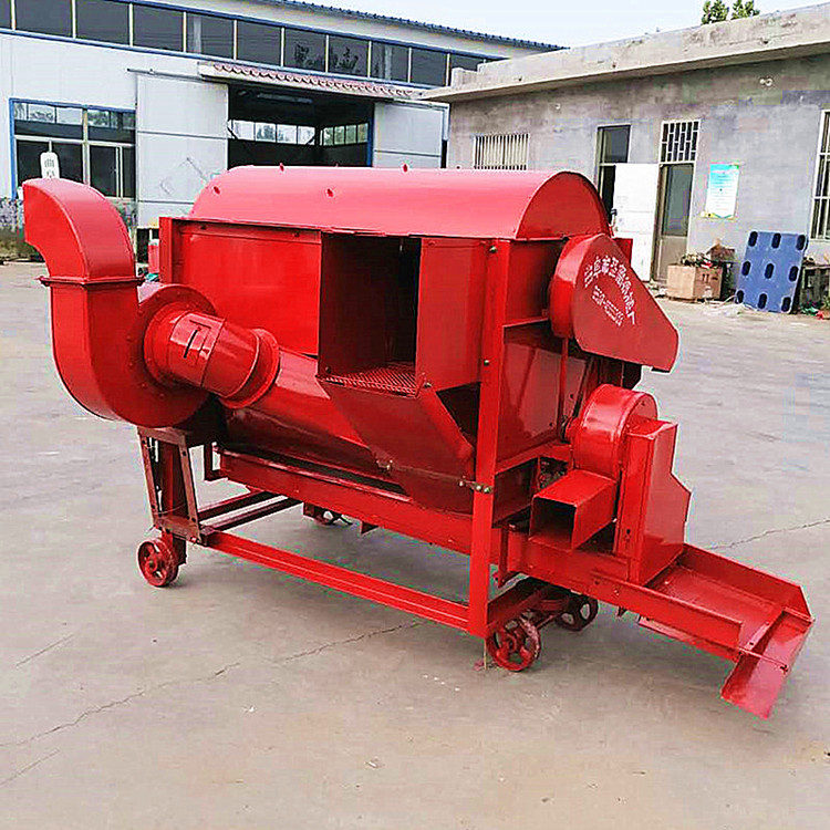 圣鲁 大型125型谷子脱粒机 家用谷穗脱粒机 自动进料打谷机