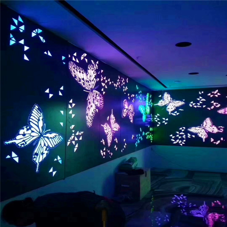 雕花亚克力透光包柱弧形铝单板