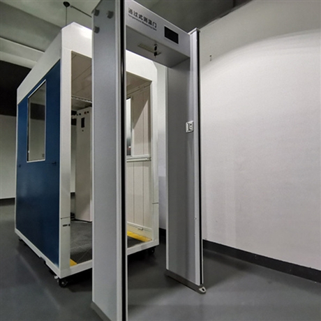 移动红外线测温门 b-40红外无感测温门 通过测温门