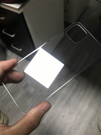 健鸿电子 玻璃减薄 手机镜头后盖 加工薄化二强白片 熊猫彩虹材料