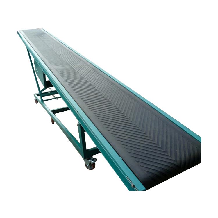 移动式煤炭装卸车皮带 鲁星耐高温输送带 ljxy 电动坡式送料机