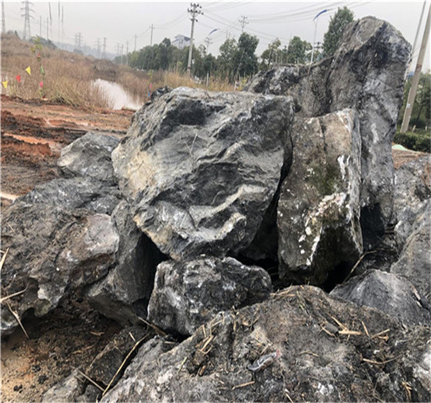 黑山石批发 井冈山黑山石 庭院景观石