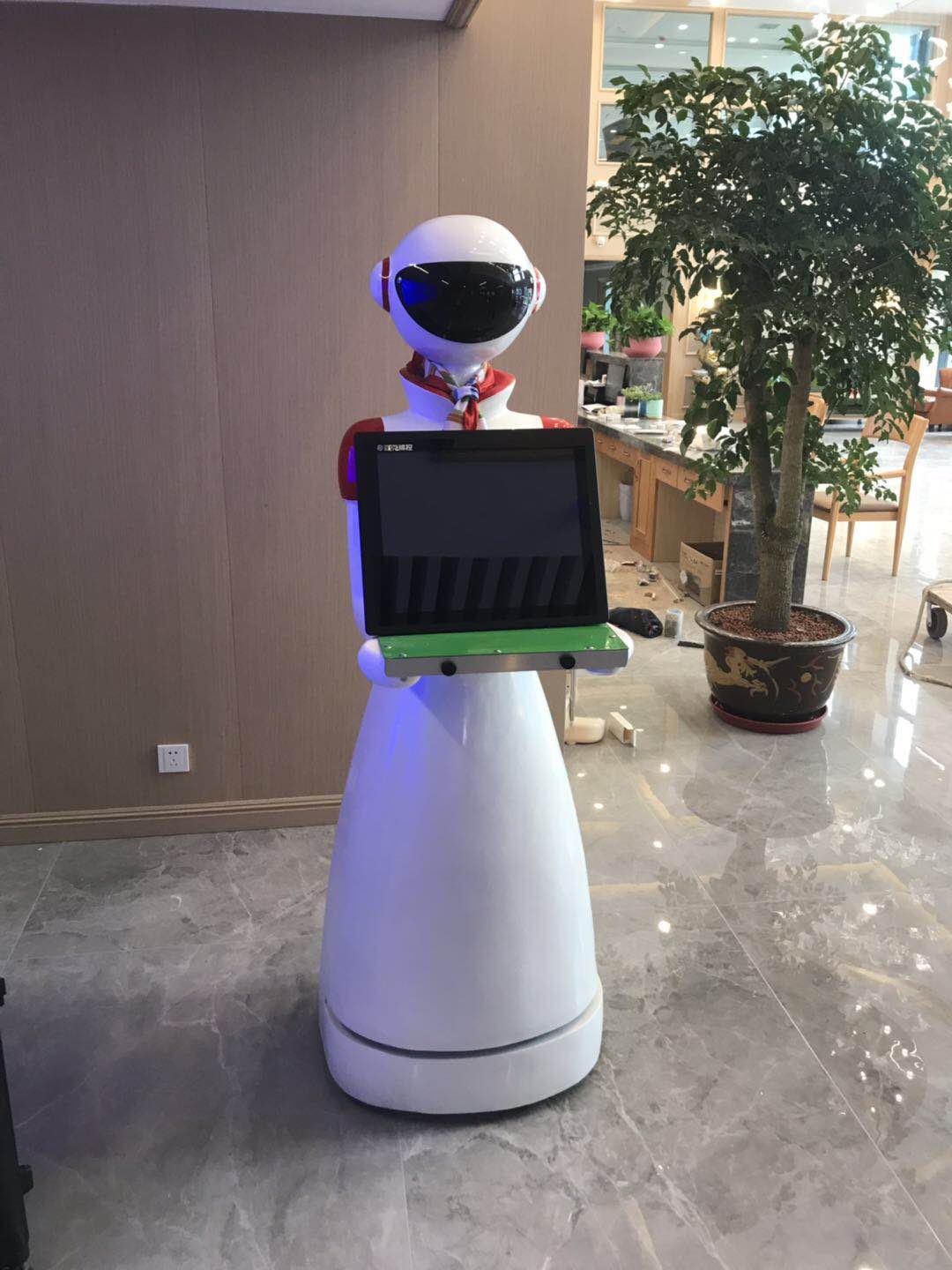 餐饮行业迎宾接待送餐 .机器人服务员
