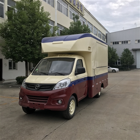 Factory self operated customized multi-functional mobile snack and cold drink truck gasoline National VI emission installment zero down payment