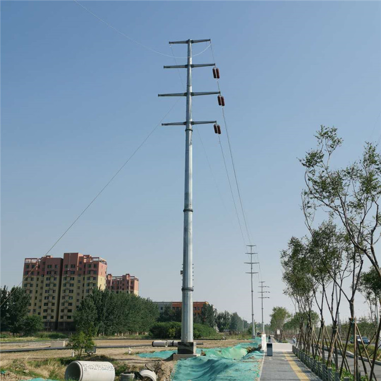 晋城市镀锌钢管电线杆分支终端杆耐张杆来图定做