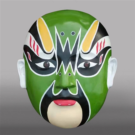 玻璃钢脸谱雕塑 戏剧脸谱玻璃钢雕塑加工