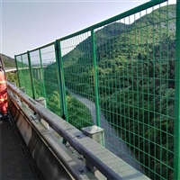 桥梁护栏网厂家 高速天桥护栏网 桥梁防护网规格