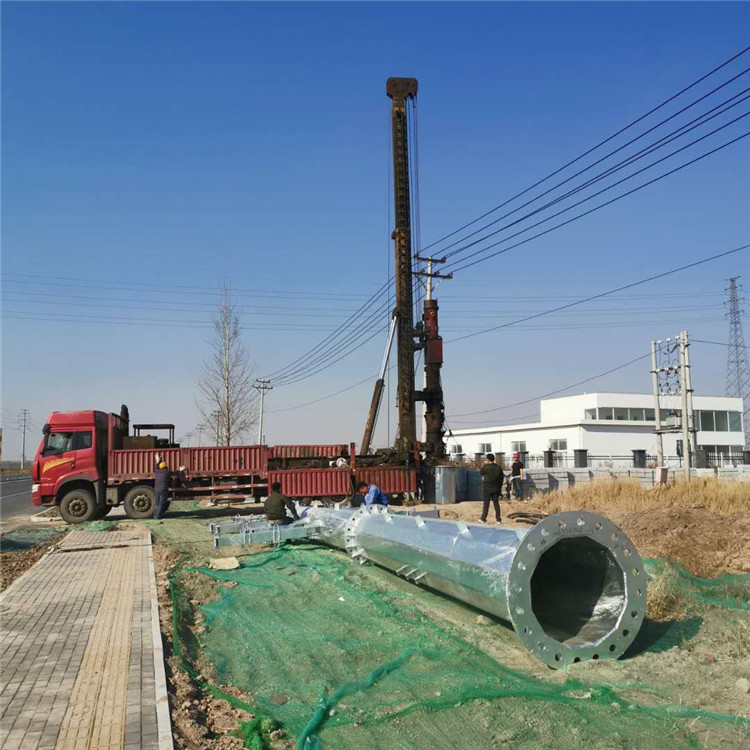 河北省電力電桿 造價分支鋼管桿 110kv鋼管桿重量