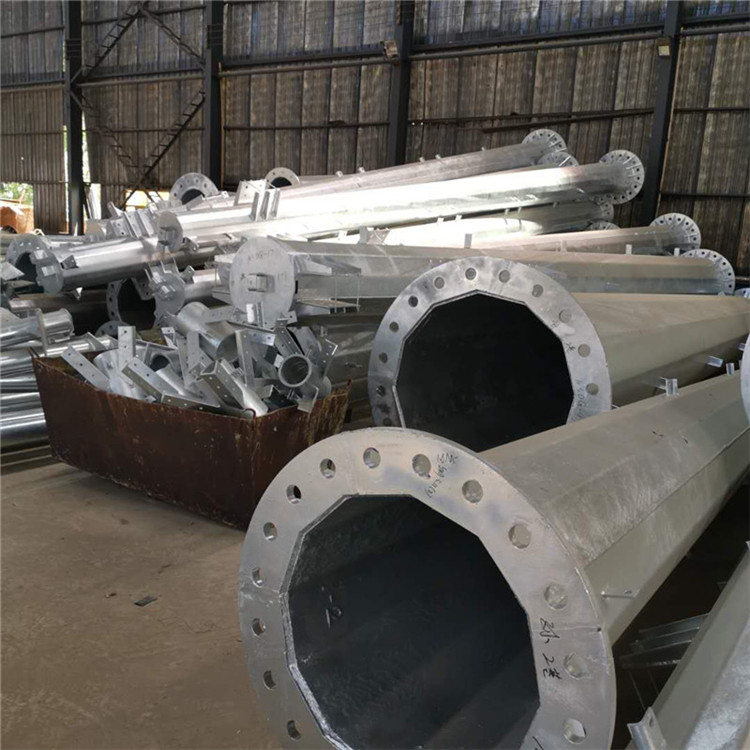 鋼管桿生產廠家鋼管塔 15米電力鋼管桿 四回鋼管桿可定制