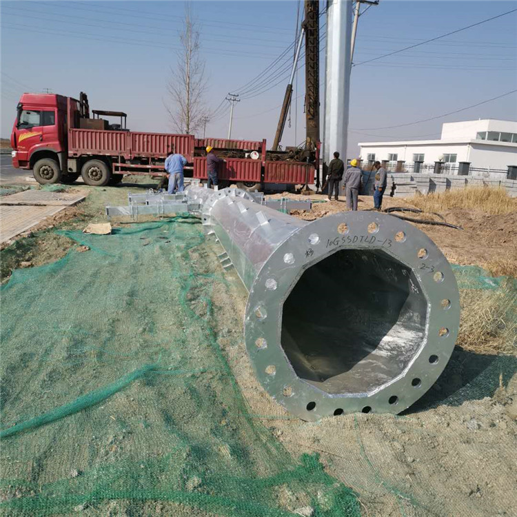 天津供應鋼管桿 雙回路直線電力鋼管桿 廠家批發