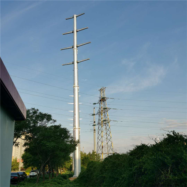 厂家直销钢杆双回路35kv电力钢杆非预应力电杆