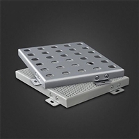 穿孔铝板常规厚度 工业厂房冲孔铝板外立面 灰色哑光穿孔铝板