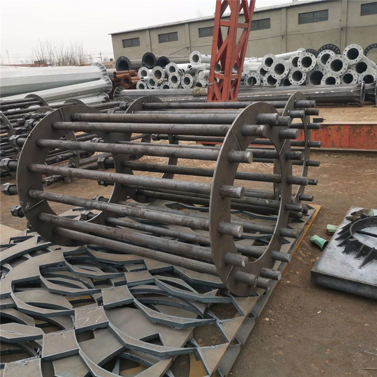 河北省鋼管桿造價 三回路電力鋼桿  13米鋼管桿鋼樁深度
