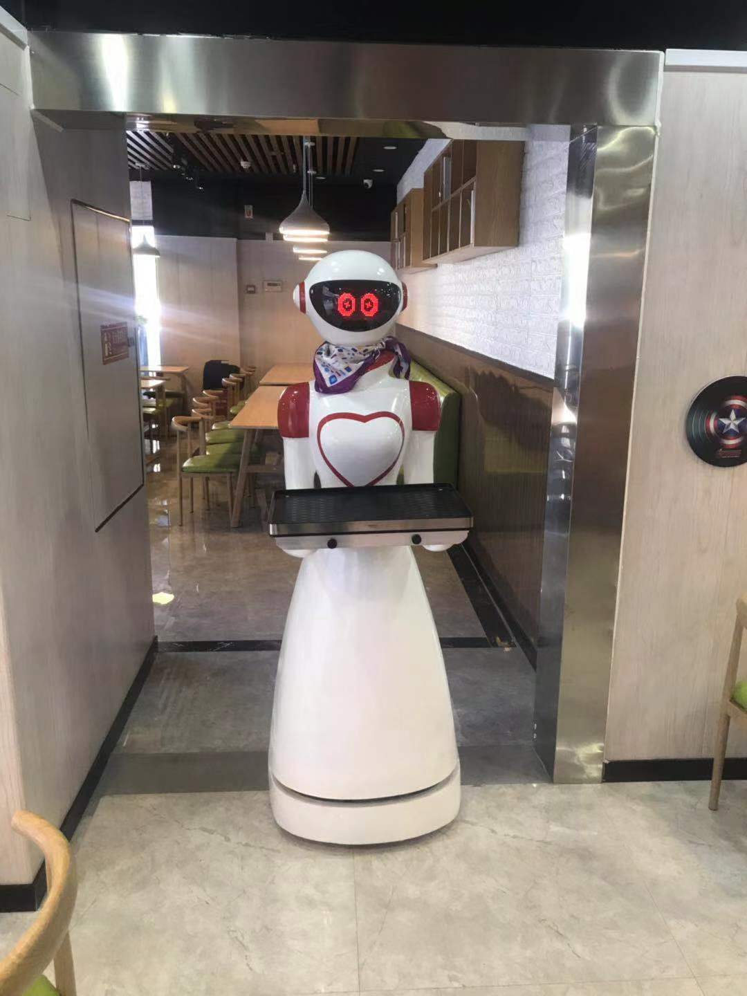 厂家直销无轨送餐机器人迎宾机器人接待机器人价格性价比高