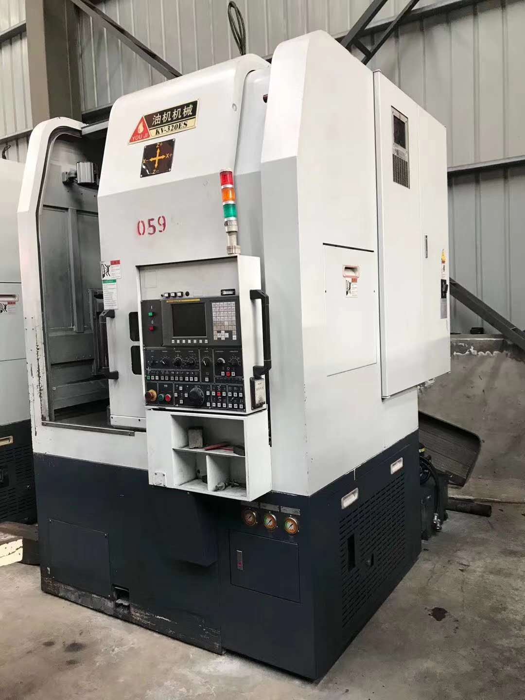 机械厂急售二手台湾油机kv-320es数控立式车床二手数控立车