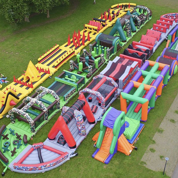 充气室外大型陆地智勇大冲关闯关设备儿童蹦蹦床广场游乐玩具