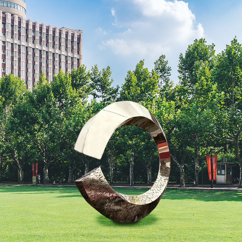 创意圆环不锈钢雕塑