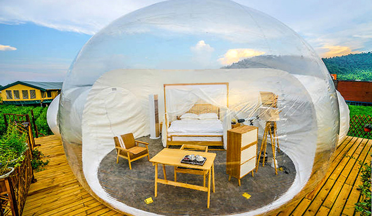 网红充气泡泡屋星空帐篷户外酒店山庄蒙古包名宿景区度假露营