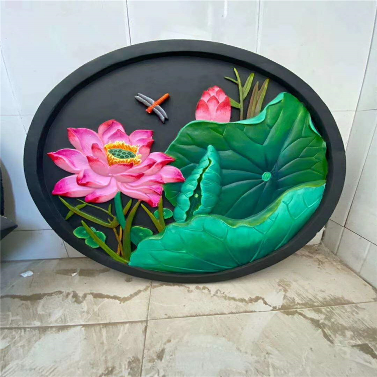 盛远 古建砖雕 圆形仿古砖雕 彩色装饰砖雕 可定制