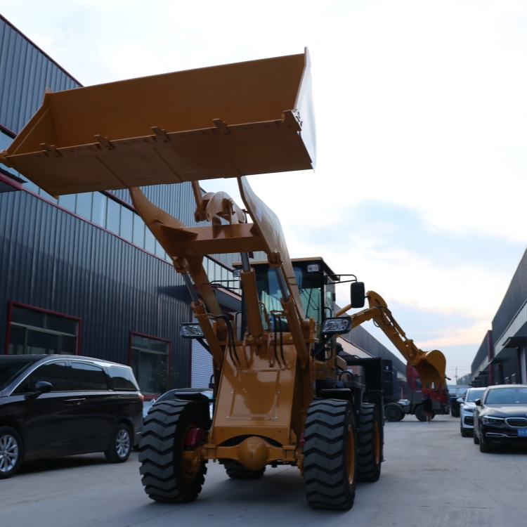 厂家直销前装后挖两头忙 工程施工轮式挖掘机 铲装挖掘一体工程车
