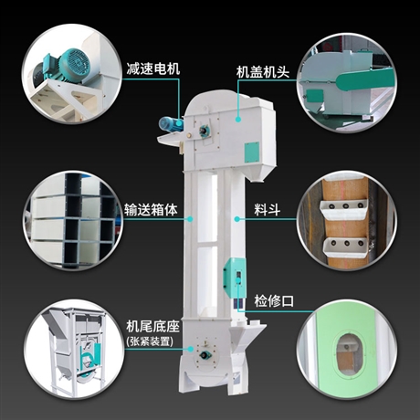 恒富机械谷物颗粒上料机 粉状斗式提升机