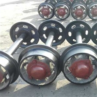 鸿奕762mm轨距矿车轮对安装 400直径矿车轮对铸铁材质