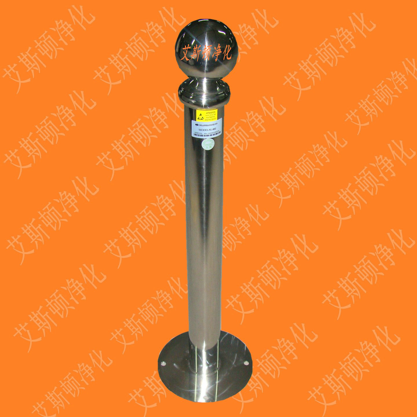人体静电释放球柱触摸式人体静电释放桩静电接地桩