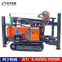 气动水井钻机 利亨QY-200型履带钻机 柴油气动打岩石设备