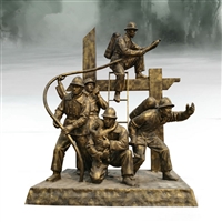 消防主题雕塑，消防安全题材雕塑