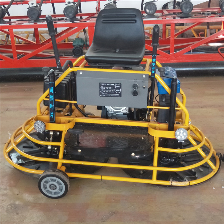 混凝土路面座驾抹光机 水泥地面抹平机 汽油双圆盘收光磨光机厂家