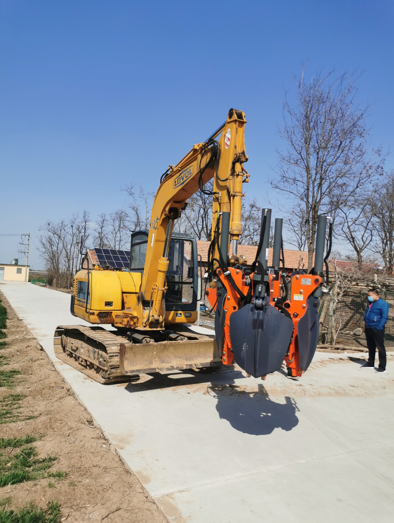 新疆乌鲁齐挖树机 带土坨四瓣式移树机 新型五瓣式挖树机 经久耐用