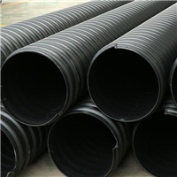 hdpe钢带埋地波纹管 pe双壁波纹管 市政排水用管 DN300 SN10