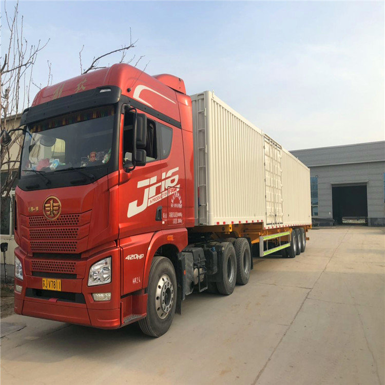 物流快递运输半挂车 集装箱骨架半挂车 销售价格