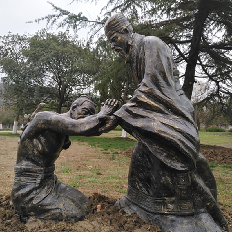 河北中雅园林雕塑工程有限公司 产品展厅 >负荆请罪人物铜雕价 格