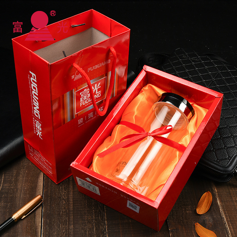 首页 包装 玻璃包装制品 玻璃杯 富光双层玻璃杯 便携商务办公玻璃