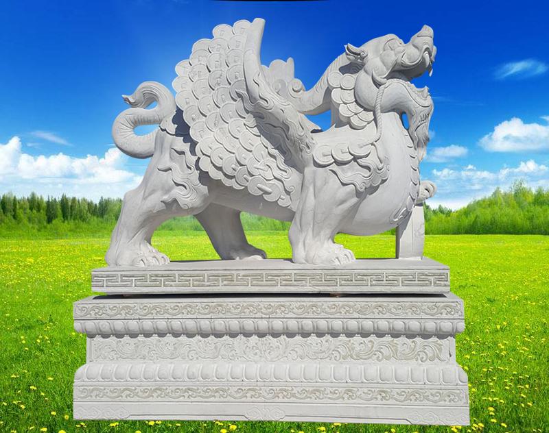 獬豸大理石雕塑