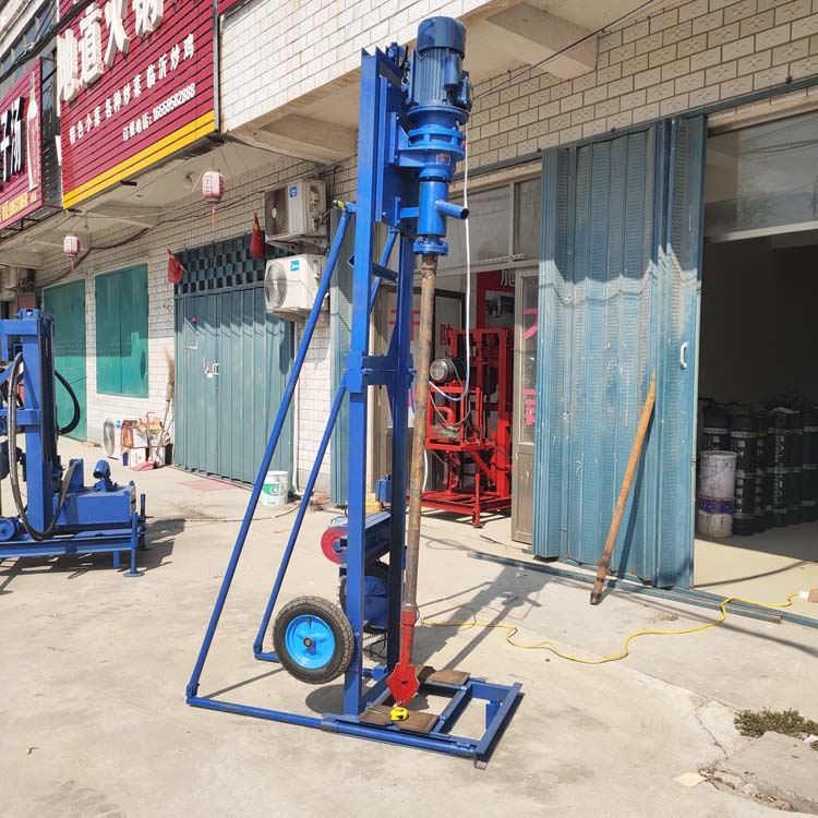 折叠式电动打井机家庭吃水钻井机农村灌溉水井钻机