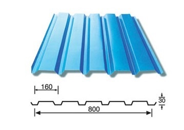 YX30-160-800彩钢屋面板规格