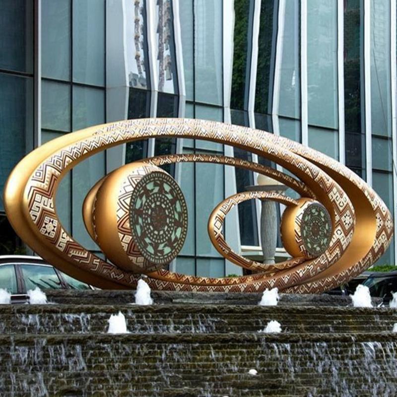 广场眼睛不锈钢雕塑